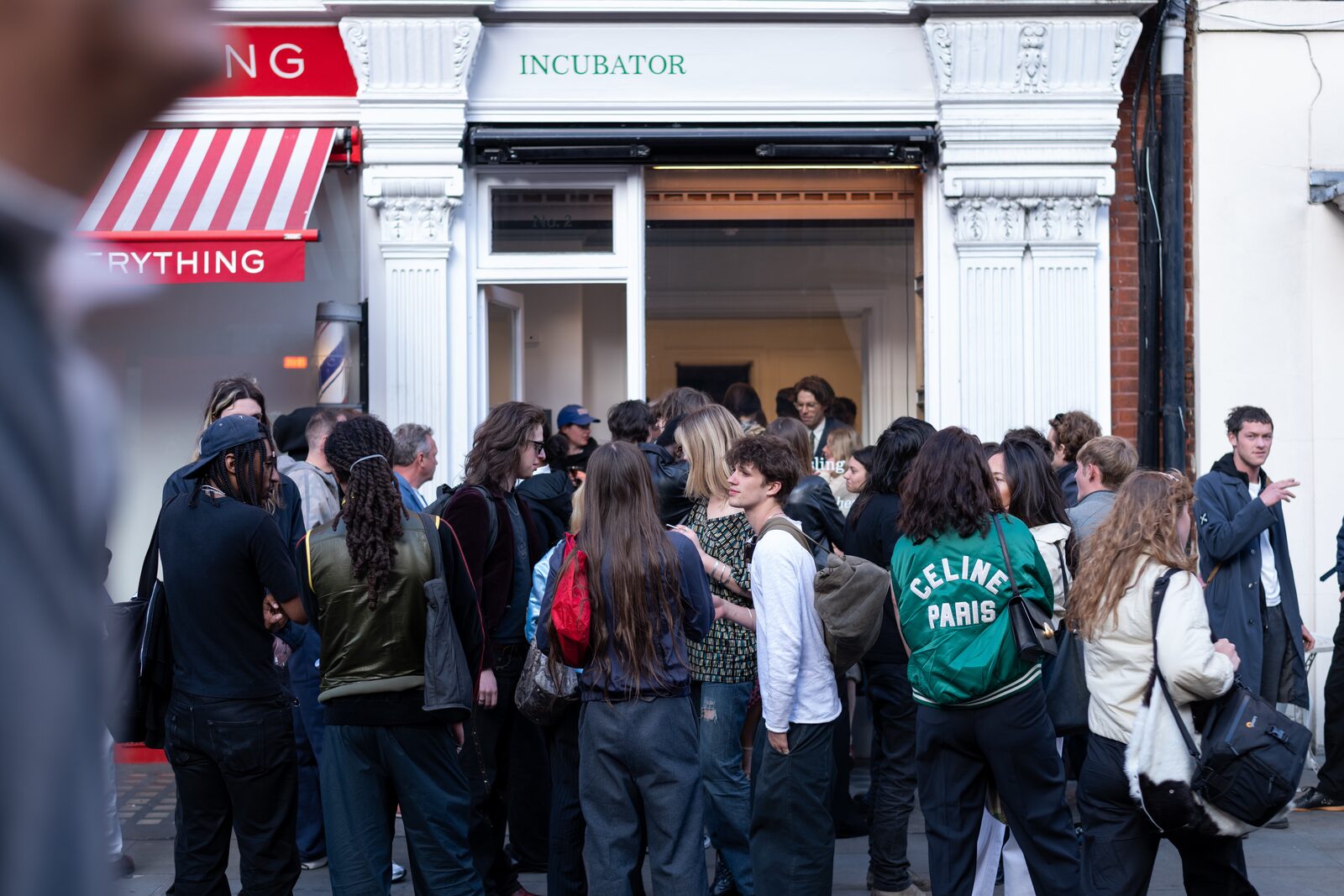 Inside the Incubator gallery on Chiltern Street